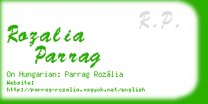 rozalia parrag business card